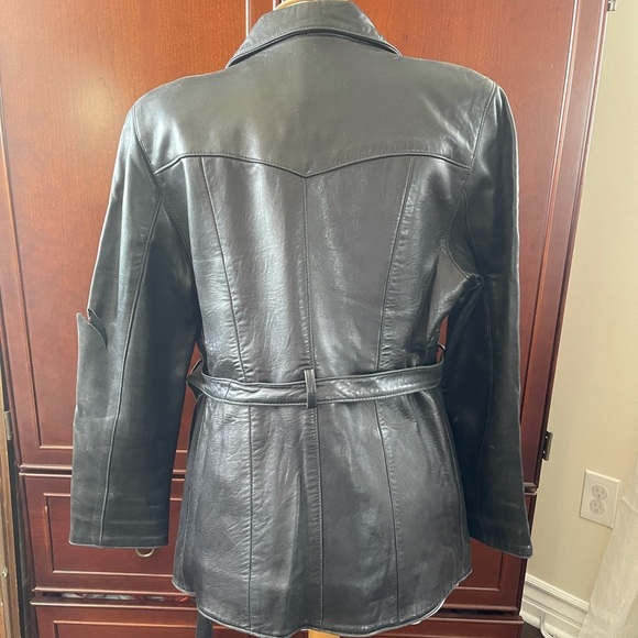 Vintage 90s Y2K BEBE leather jacket - Picture 3 of 7